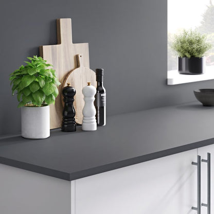 GoodHome Berberis laminatbordpladepanel 0,8 x 60 x 300 cm i antracit