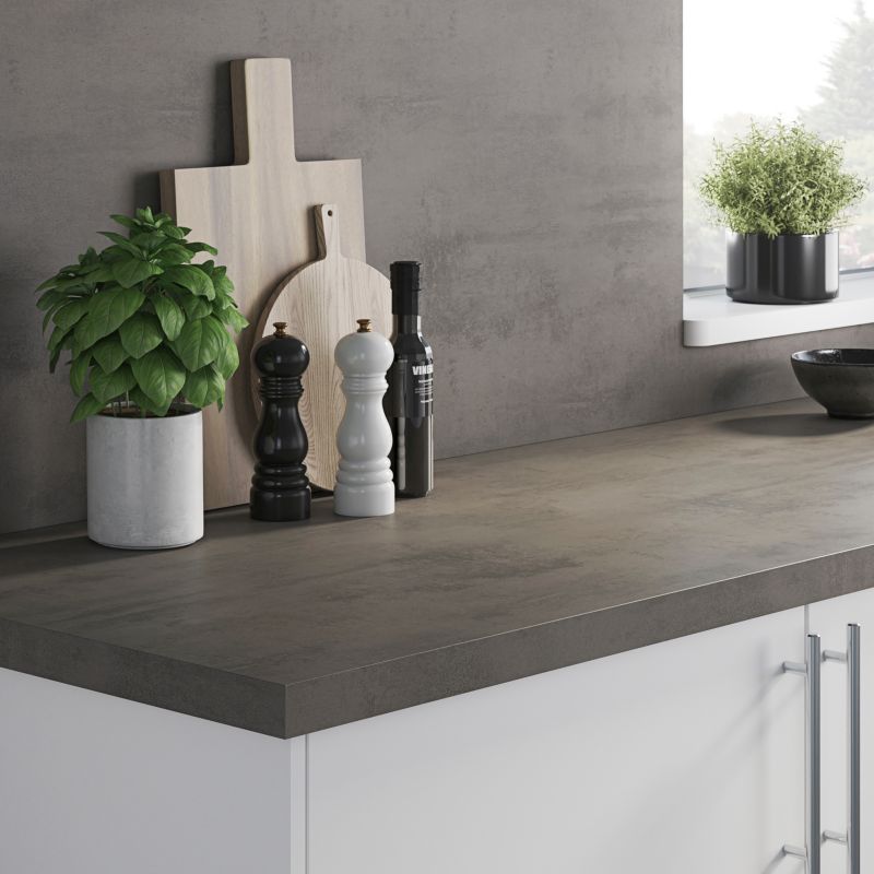 GoodHome Kala laminatbordpladepanel 0,8 x 60 x 300 cm cement
