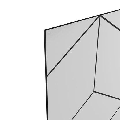GoodHome Nepeta laminatbordpladepanel 0,3 x 60 x 180 cm geometrisk / hvid