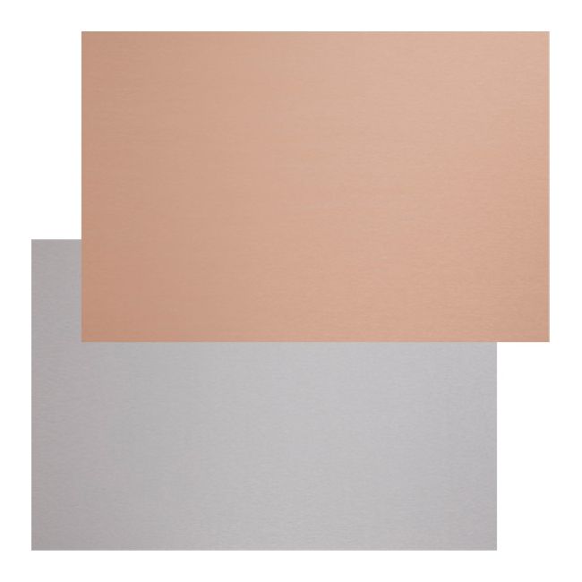 GoodHome Nepeta laminatbordpladepanel 0,3 x 60 x 200 cm kobber / inox