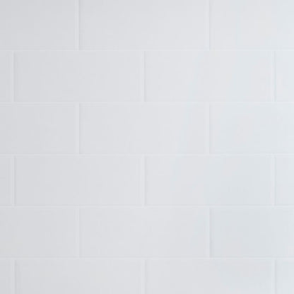 Laminatbordpladepanel GoodHome Nepeta 0,3 x 60 x 200 cm metrofliser / hvid blank