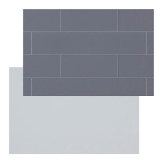 GoodHome Nepeta laminatbordpladepanel 0,3 x 60 x 200 cm grå / antracit