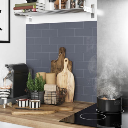 GoodHome Nepeta laminatbordpladepanel 0,3 x 60 x 200 cm grå / antracit