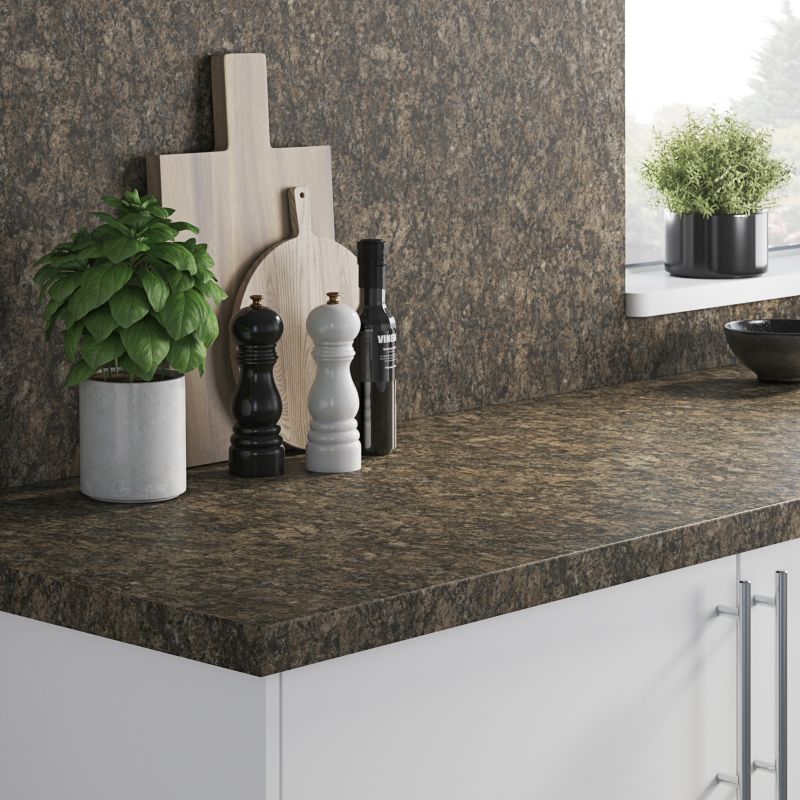 Laminatbordpanel Kabsa 0,8 x 60 x 300 cm i umbria-farve