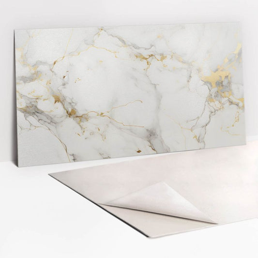 Selvklæbende panel Tulup elegant marmor og guld 100 x 50 cm 1 stk.