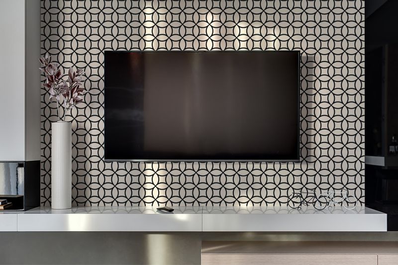 Selvklæbende panel Tulup geometriske cirkler 100 x 50 cm 1 stk.