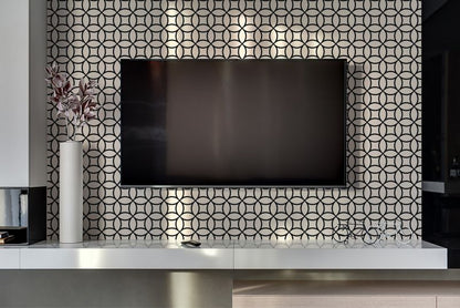 Selvklæbende panel Tulup geometriske cirkler 100 x 50 cm 1 stk.
