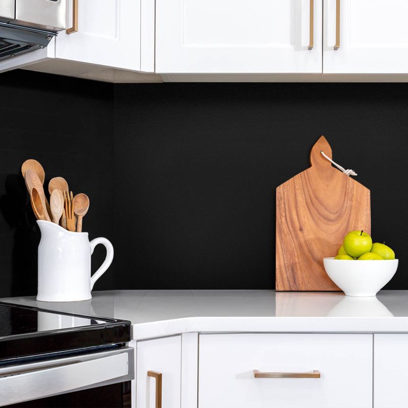 Selvklæbende vinylpanel Tulup sort 100 x 50 cm 1 stk.