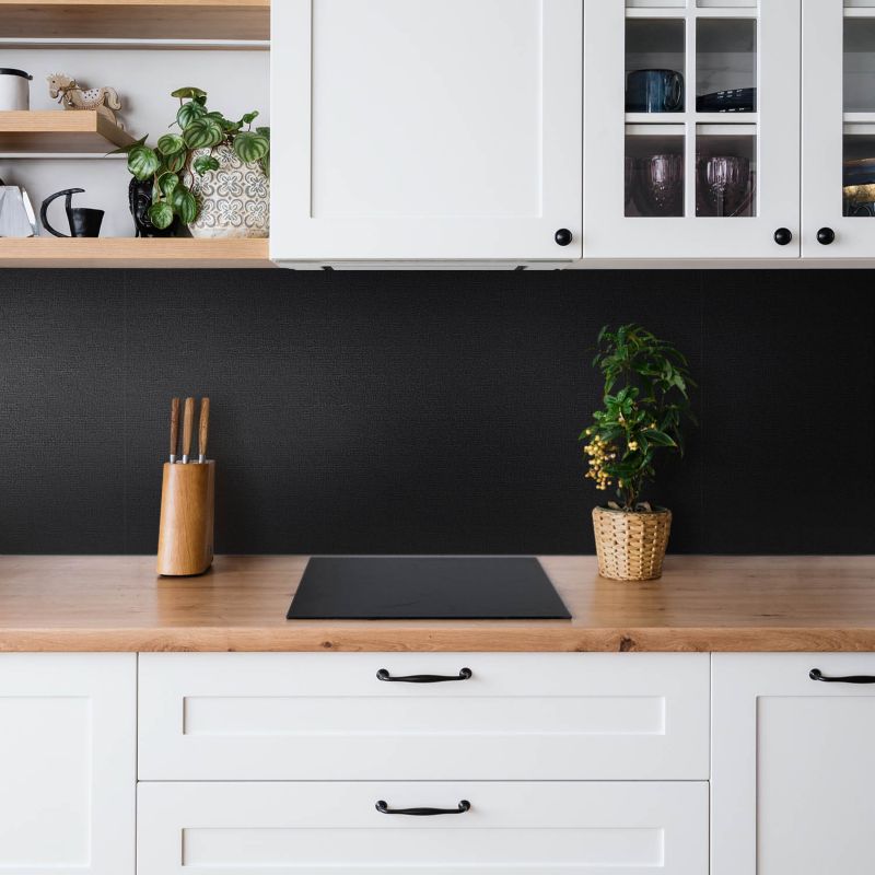 Selvklæbende vinylpanel Tulup sort 100 x 50 cm 1 stk.
