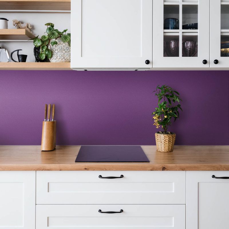 Selvklæbende vinylpanel Tulup i lilla 100 x 50 cm, 1 stk.