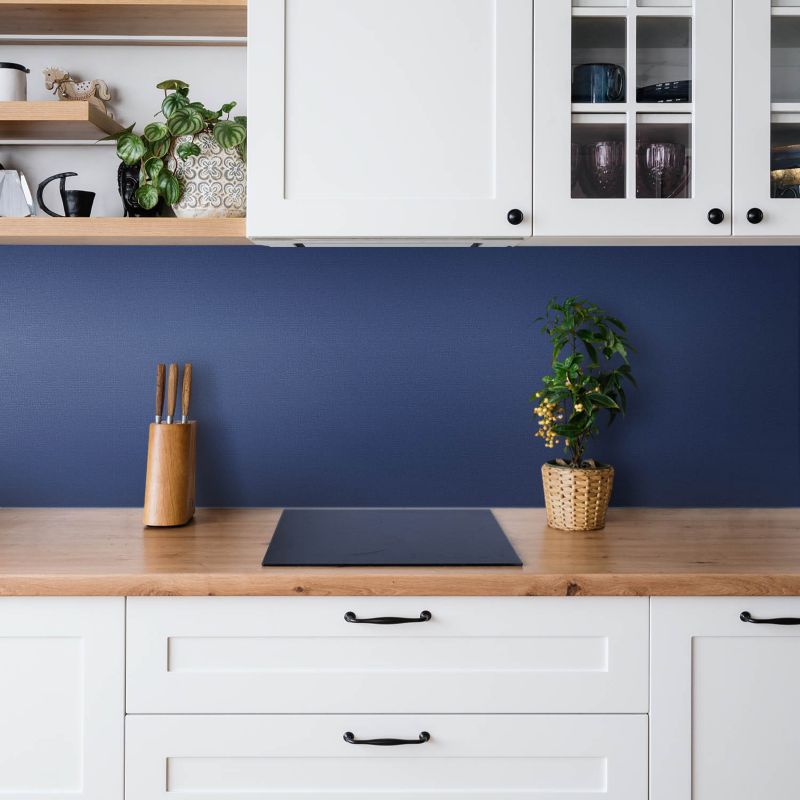 Selvklæbende vinylpanel Tulup i mørkeblå 100 x 50 cm, 1 stk.