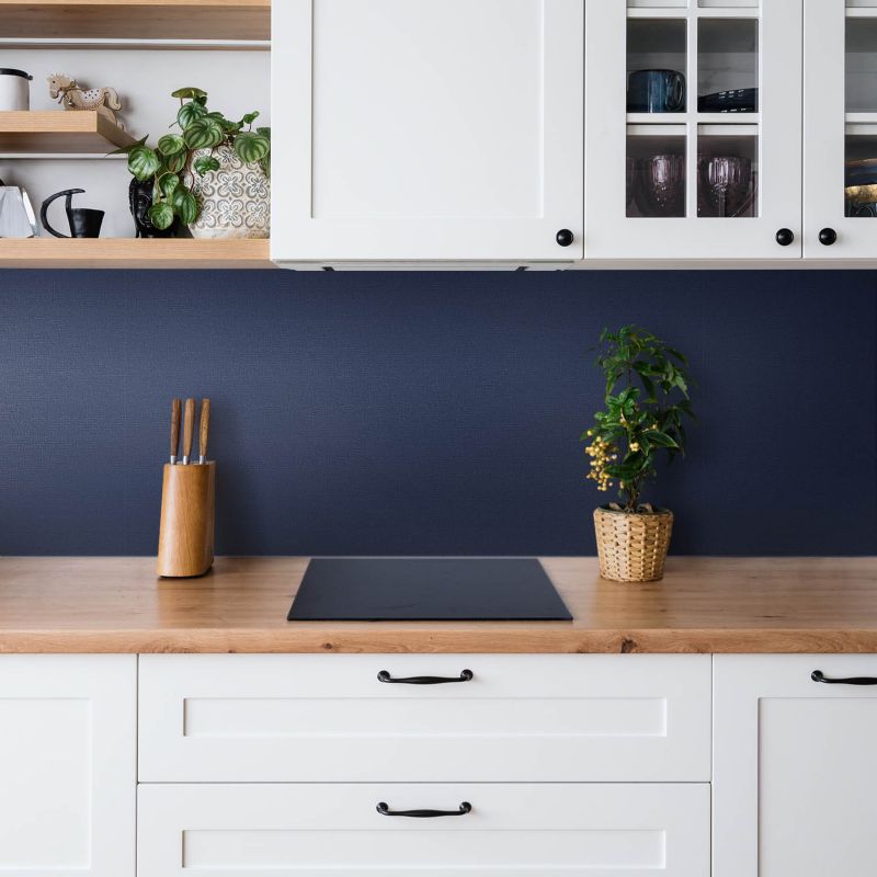 Selvklæbende vinylpanel Tulup i mørkeblå 100 x 50 cm, 1 stk.