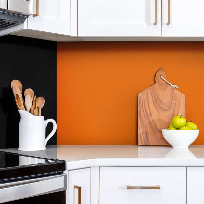 Selvklæbende vinylpanel Tulup i orange 100 x 50 cm, 1 stk.