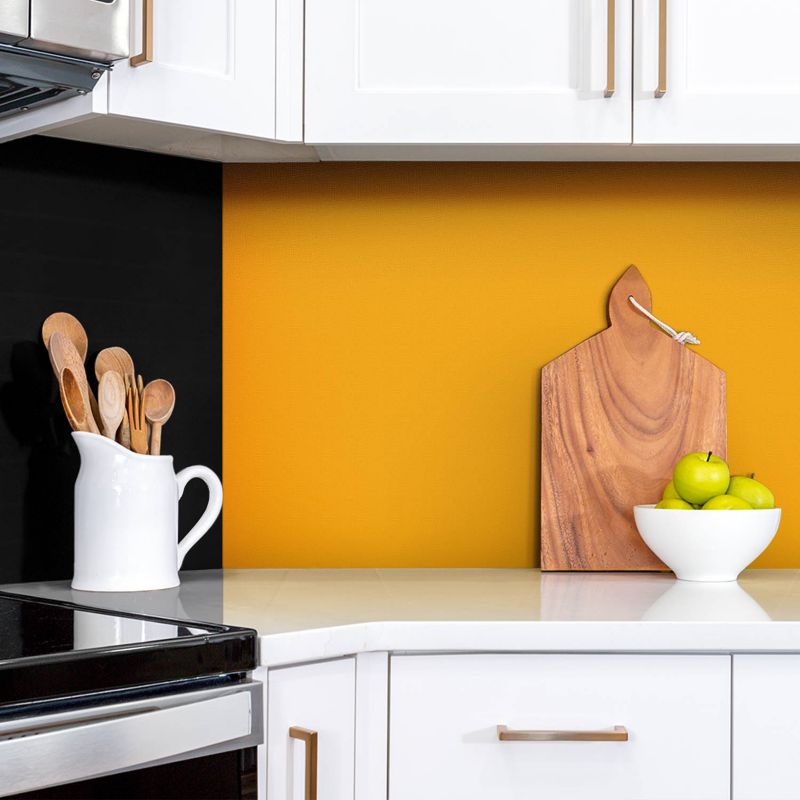 Selvklæbende vinylpanel Tulup i orange 100 x 50 cm, 1 stk.