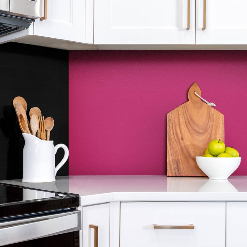 Selvklæbende vinylpanel Tulup i pink 100 x 50 cm, 1 stk.