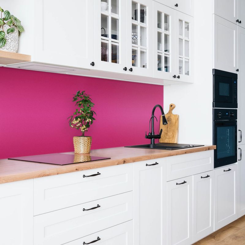 Selvklæbende vinylpanel Tulup i pink 100 x 50 cm, 1 stk.