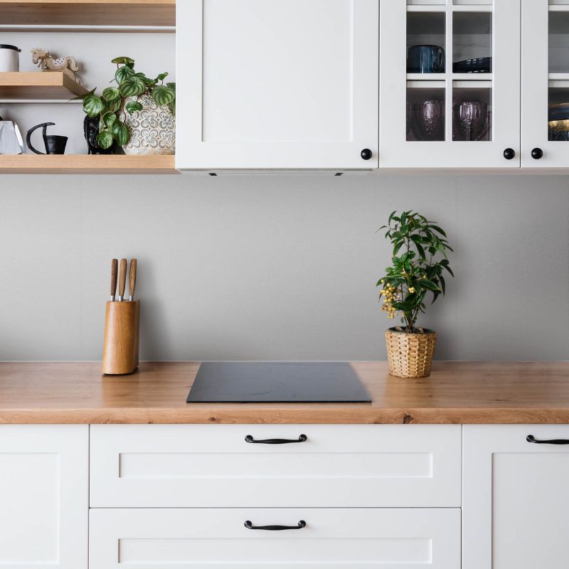 Selvklæbende vinylpanel Tulup i grå farve 100 x 50 cm, 1 stk.