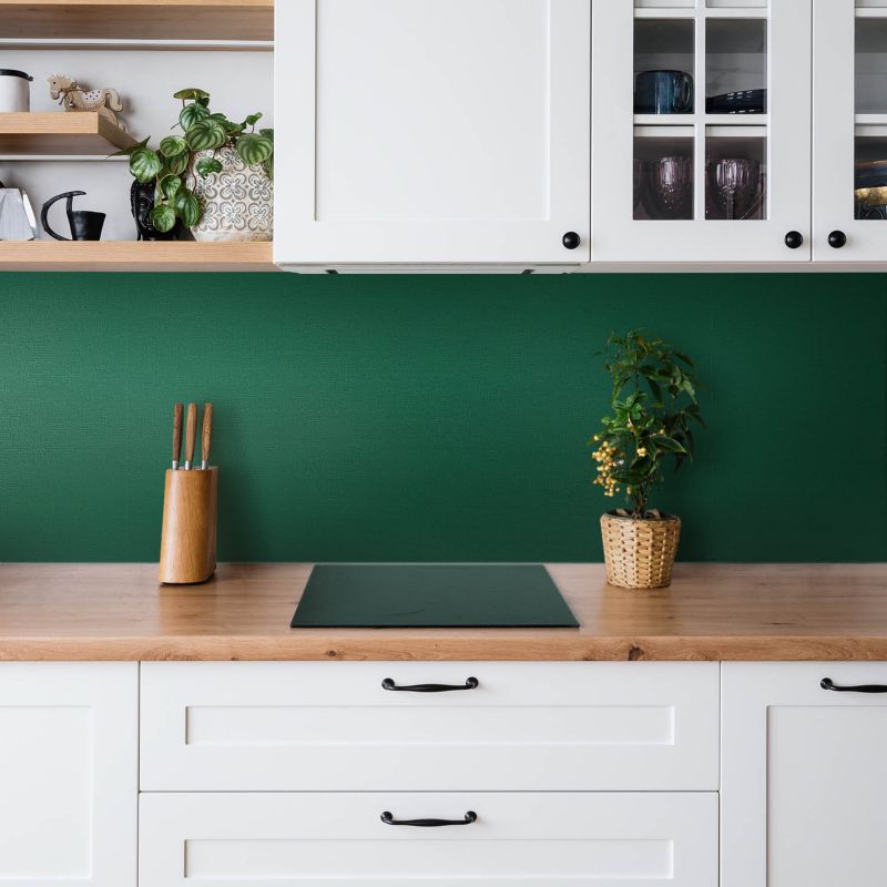 Selvklæbende vinylpanel Tulup i grøn farve 100 x 50 cm, 1 stk.