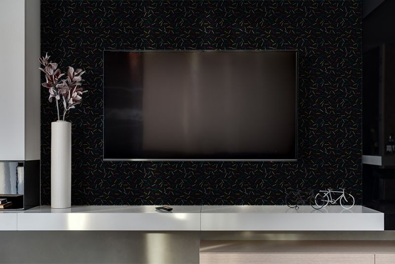 Selvklæbende panel Tulup farverige linjer 100 x 50 cm 1 stk.