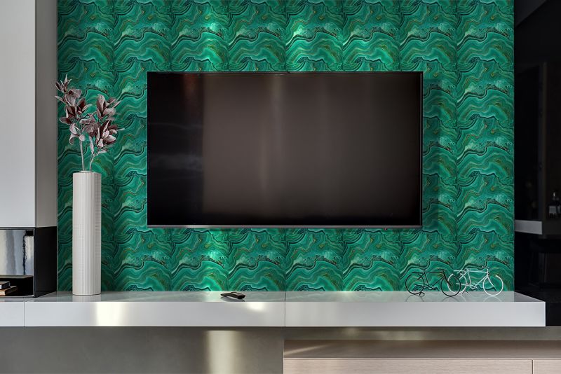 Selvklæbende panel Tulup malakitstruktur 100 x 50 cm 1 stk.