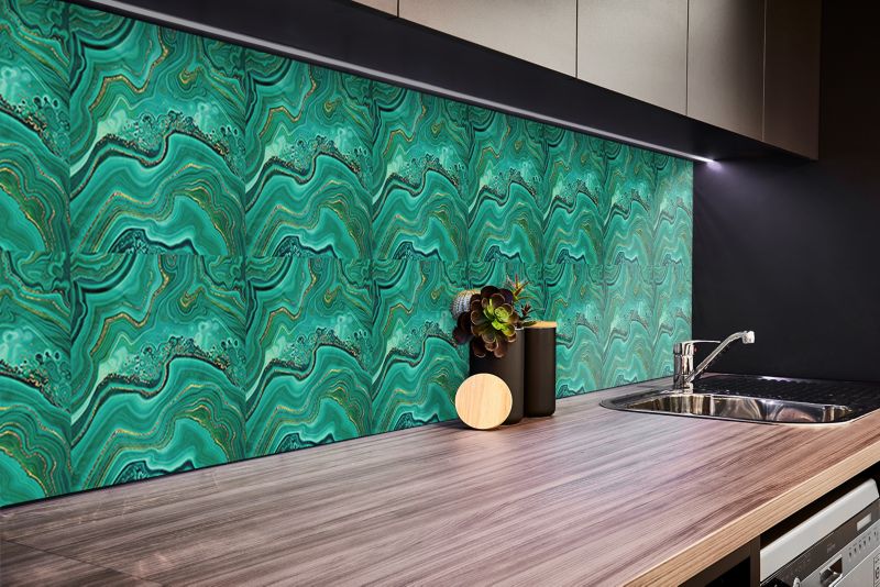 Selvklæbende panel Tulup malakitstruktur 100 x 50 cm 1 stk.