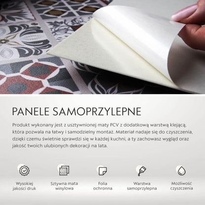 Selvklæbende panel Tulup blomsterdesign 100 x 50 cm 1 stk.