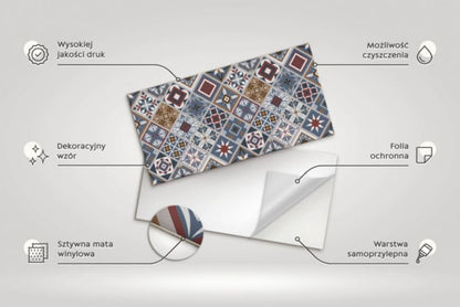 Panel samoprzylepny Tulup Ornamentalna mozaika 100x50 cm 1 szt.