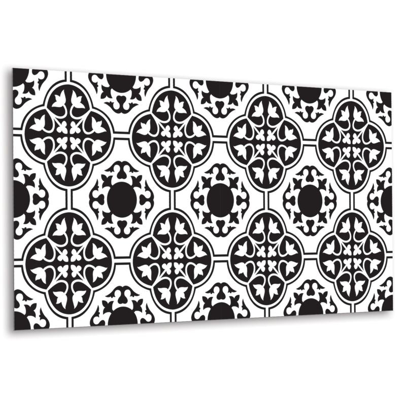 Selvklæbende Tulup panel med blomsterdekoration 100x50 cm, 1 stk.