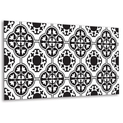 Selvklæbende Tulup panel med blomsterdekoration 100x50 cm, 1 stk.