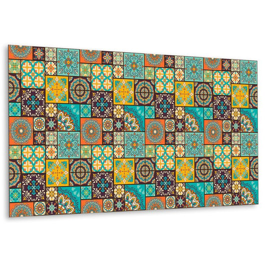 Selvklæbende Tulup Patchwork-panel 100 x 50 cm, 1 stk.