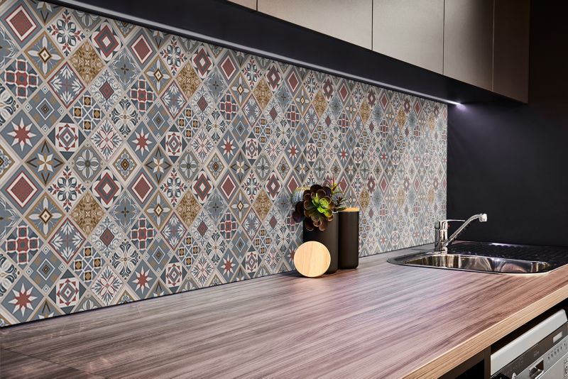 Selvklæbende panel Tulup Patchwork tyrkisk 100x50 cm 1 stk.