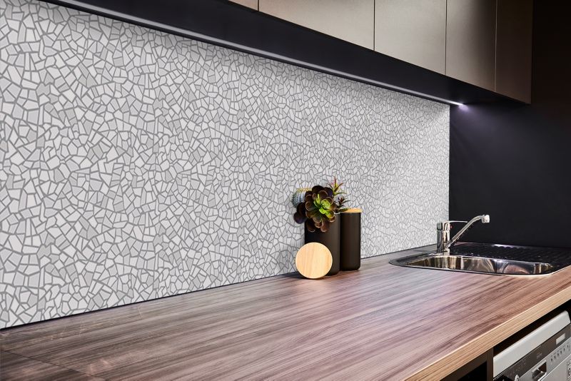 Selvklæbende panel Tulup grå mosaik 100 x 50 cm 1 stk.