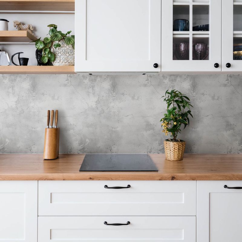 Selvklæbende panel Tulup tekstur revnet beton 100 x 50 cm 1 stk.