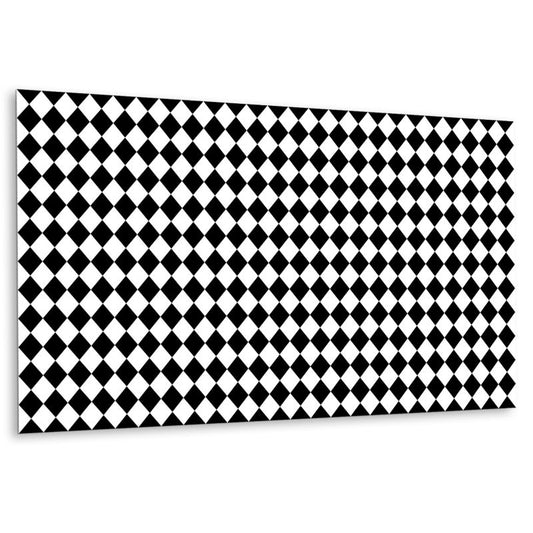 Selvklæbende vinylpanel Tulup Skrå skakternet mønster 100 x 50 cm 1 stk.