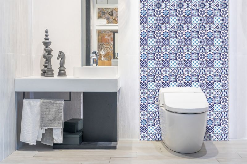 Selvklæbende panel Tulup Azulejo-mønster 100 x 50 cm 1 stk.