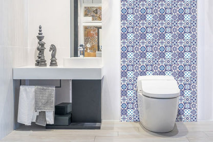 Selvklæbende panel Tulup Azulejo-mønster 100 x 50 cm 1 stk.