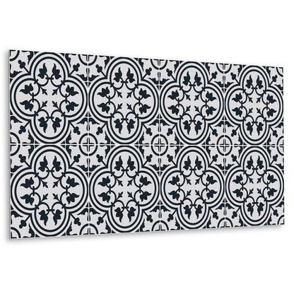 Selvklæbende vinylpanel Tulup med planteprint 100 x 50 cm, 1 stk.