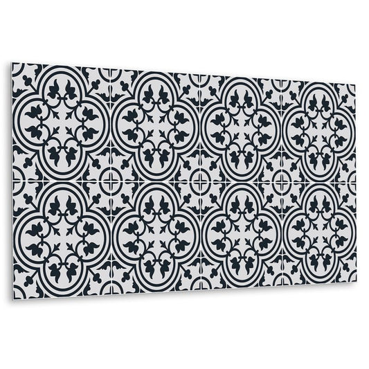 Selvklæbende vinylpanel Tulup med planteprint 100 x 50 cm, 1 stk.