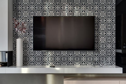 Selvklæbende vinylpanel Tulup med planteprint 100 x 50 cm, 1 stk.