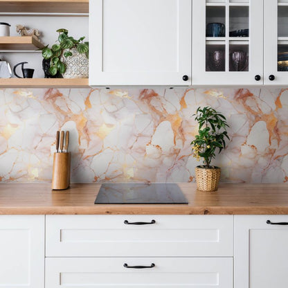 Selvklæbende panel Tulup gyldent marmor 100x50 cm 1 stk.