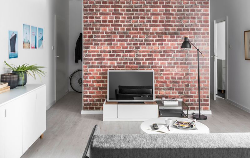 PCV-vægpanelet Vilo Motivo 250/D/F rød mursten 2,65 m²