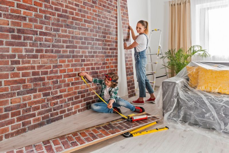 PVC-vægpanel Vilo Motivo 250/D/F Red Brick 2,65 m²