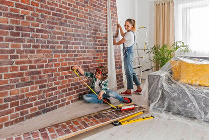 PVC-vægpanel Vilo Motivo 250/D/F Red Brick 2,65 m²