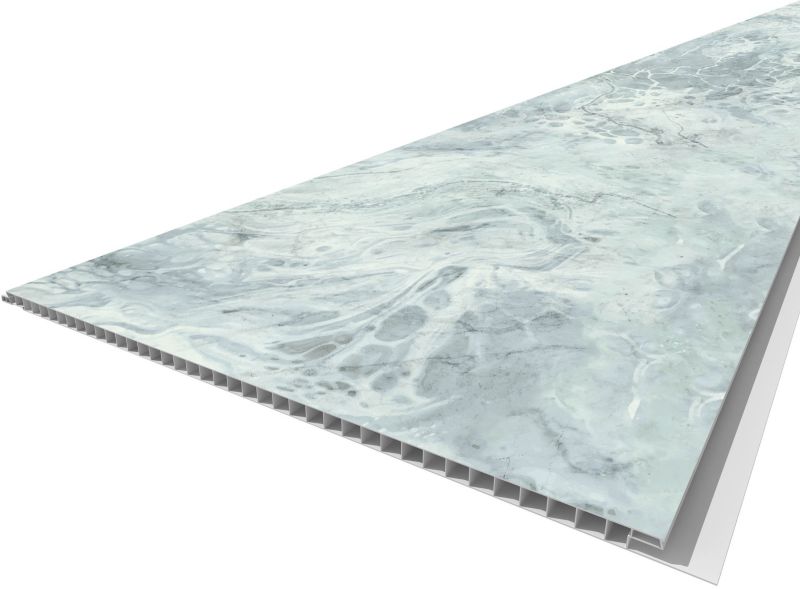 PCV-vægspanel Vilo Motivo 250 mm blå marmor