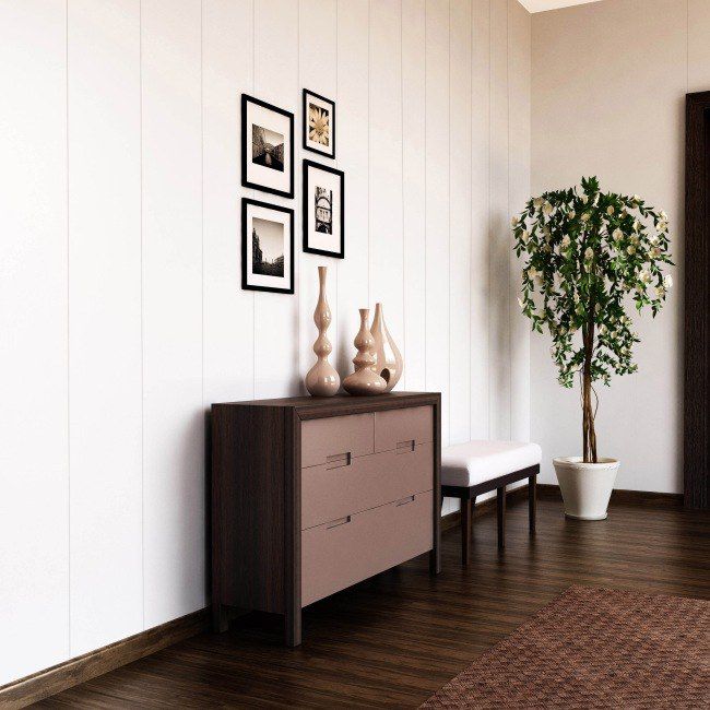 PCV-vægpanel Vilo Motivo 250/Q Ekoline Hvid 2,65 m²