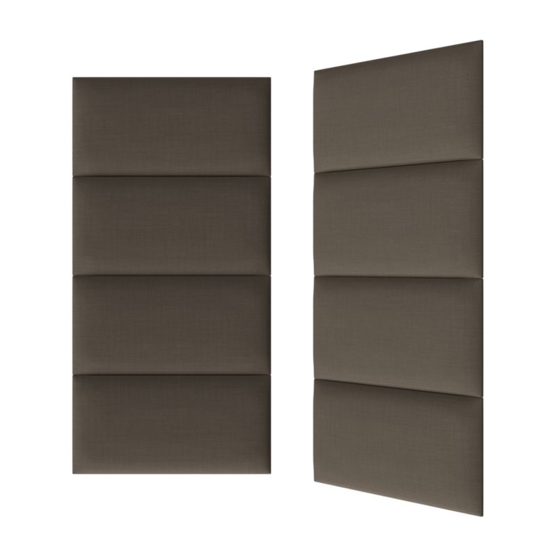 Stegu B1 PP polstret vægpanel 60 x 30 cm i brun hør