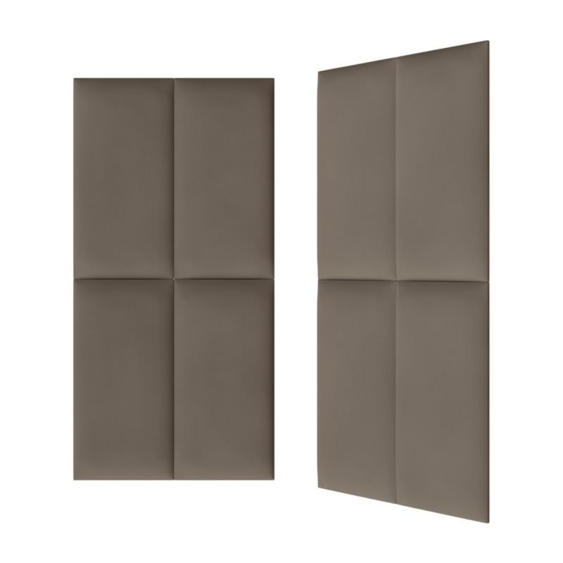 Polstret vægpanel Stegu B1 PP 60 x 30 cm brun fløjl