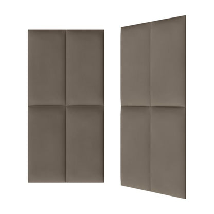Polstret vægpanel Stegu B1 PP 60 x 30 cm brun fløjl
