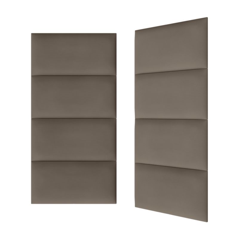 Polstret vægpanel Stegu B1 PP 60 x 30 cm brun fløjl