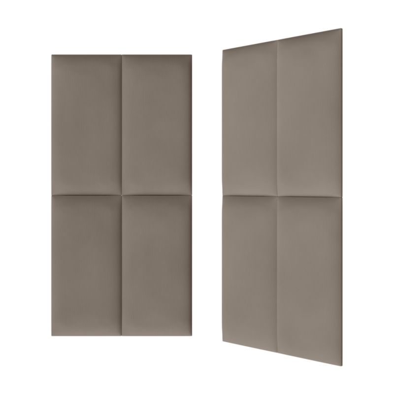 Polstret vægpanel Stegu B1 PP 60 x 30 cm i mørk beige kordfløjl